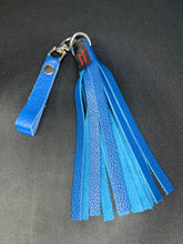 Load image into Gallery viewer, Finger Flogger Mini: Blue Leather with Celtic Knot Concho
