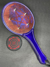 Load image into Gallery viewer, Leather Paddle: Purple Spikes
