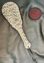 Load image into Gallery viewer, Leather Paddle: Snakeskin Print
