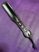 Load image into Gallery viewer, Leather Paddle: Buffalo, Shot Loaded Blackjack
