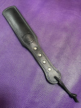 Load image into Gallery viewer, Leather Paddle: Buffalo, Shot Loaded Blackjack
