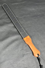 Load image into Gallery viewer, Leather Strap: Black with Bubinga
