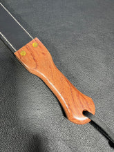 Load image into Gallery viewer, Leather Strap: Black with Bubinga
