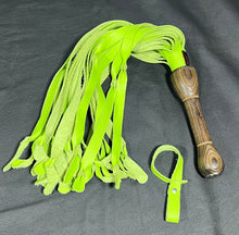 Load image into Gallery viewer, Flogger: Acid Green Leather
