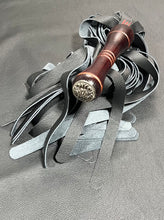 Load image into Gallery viewer, Flogger: Black Leather with Bordeaux Handle
