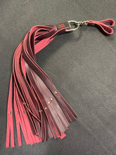Load image into Gallery viewer, Finger Flogger: Full Size with Spinner, Purple Leather with Rivets
