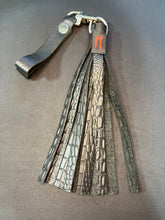 Load image into Gallery viewer, Finger Flogger Mini: Crocodile Embossed Cow Leather
