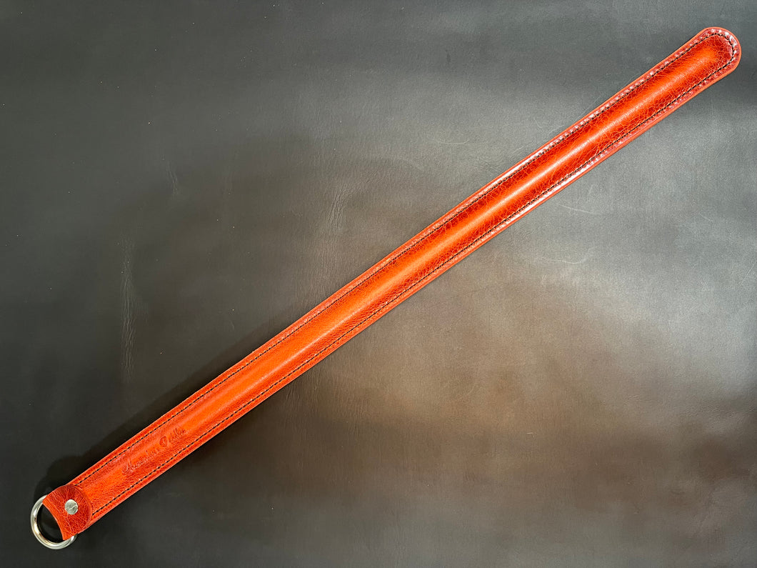 Cane: Leather-Bound, Red Glazed Buffalo