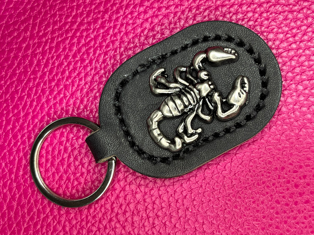 Fob, Leather with Scorpion
