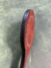 Load image into Gallery viewer, Leather Paddle: Kaboom!  Riveted, Shot Loaded Water Buffalo Paddle
