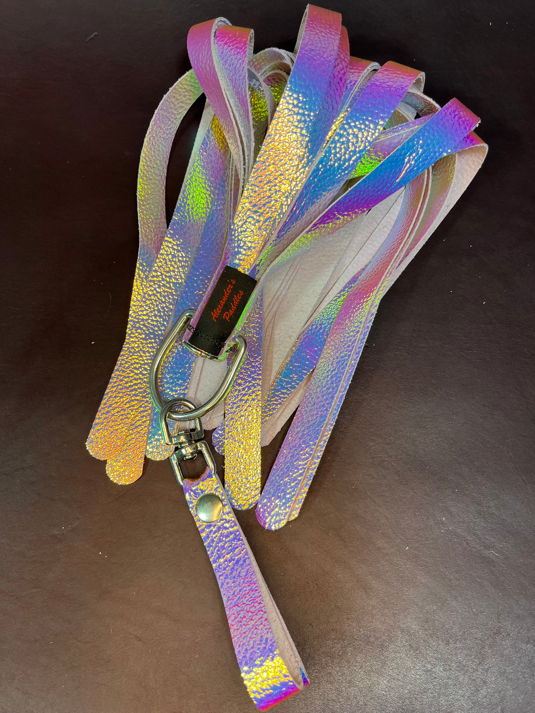 Finger Flogger: Full Size in Iridescent Pink, with Spinner