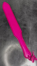 Load and play video in Gallery viewer, Leather Paddle: Pink Barricuda
