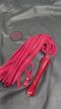 Load and play video in Gallery viewer, Flogger: Red Leather with Red Handle
