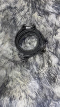 Load and play video in Gallery viewer, Bondage Belt: Black Leather Buffalo with Grommets
