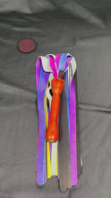 Load and play video in Gallery viewer, Flogger: Rainbow and Black Leather with Padauk Handle
