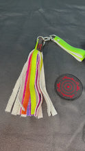 Load and play video in Gallery viewer, Finger Flogger Mini: Rainbow Leather with Pride Heart Impact Sensation
