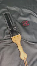Load and play video in Gallery viewer, Strap: Weighted Black Buffalo Leather with Maple Handle

