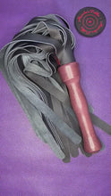 Load and play video in Gallery viewer, Flogger: Purpleheart and Black Leather Mop
