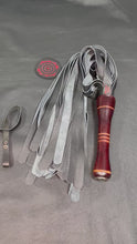 Load and play video in Gallery viewer, Flogger: Black Leather with Bordeaux Handle
