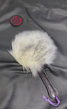 Load and play video in Gallery viewer, Leather and Sheepskin Paddle, Black-tipped Fur
