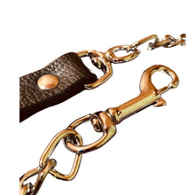 Load image into Gallery viewer, Handler’s Leash: Leather and Chain
