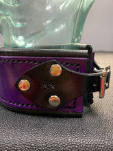 Load image into Gallery viewer, Collar: Purple and Black Leather
