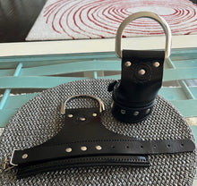 Load image into Gallery viewer, Cuffs: Suspension Cuffs in Black Leather, One Pair

