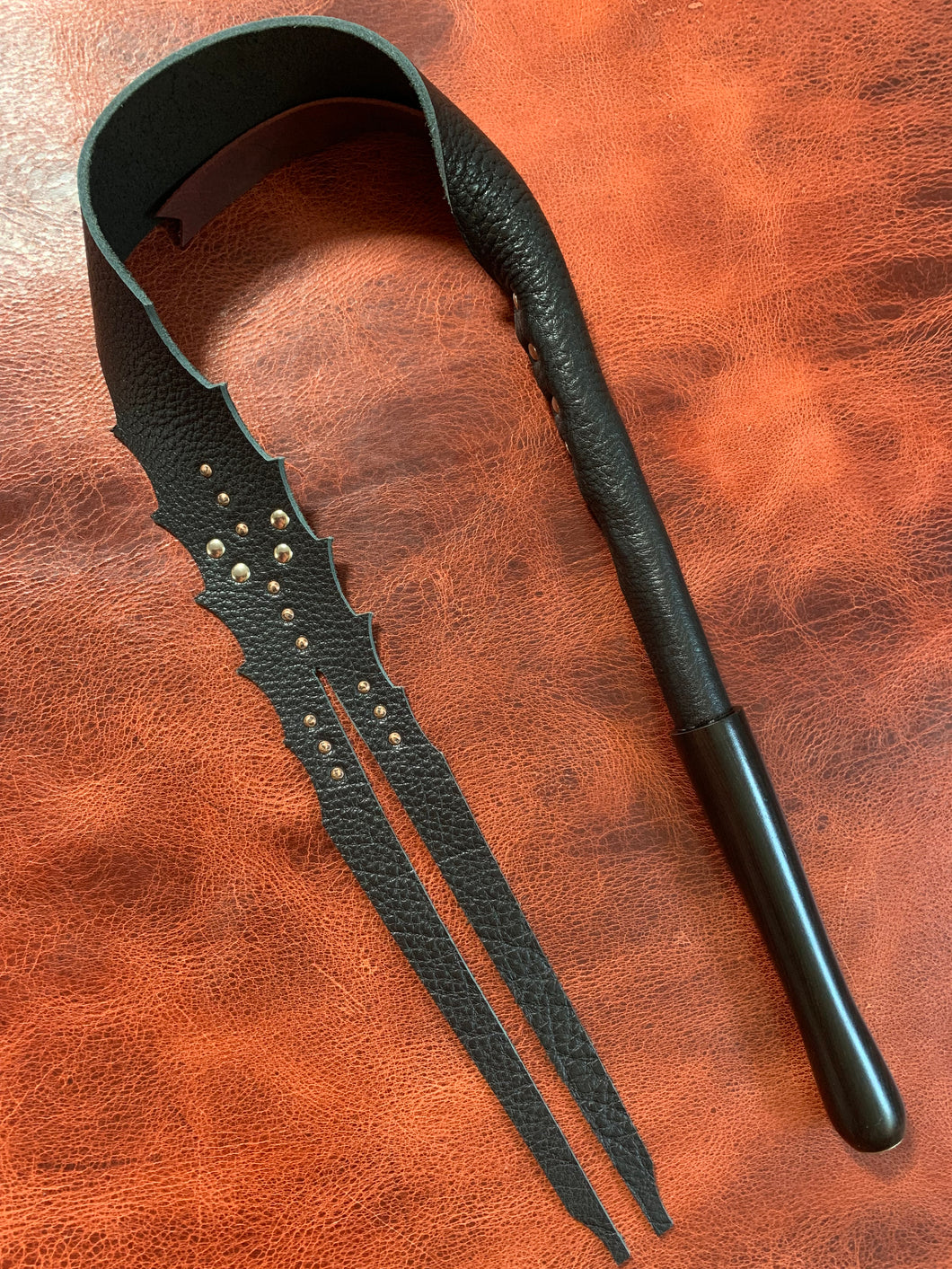 Dragon Tongue: Buffalo Leather with African Blackwood Handle