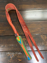 Load image into Gallery viewer, Dragon Tongue: Buffalo Leather with Wood Rainbow Handle
